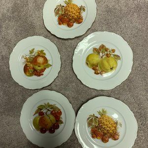 5 Vintage Winterling Luncheon Plates from Germany